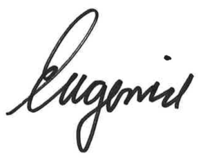 Eugenia Welch signature