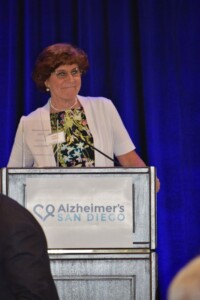 Linda Cioffi giving speech