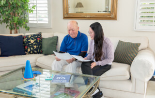 ALZ Companions visit with our iCST activity kit