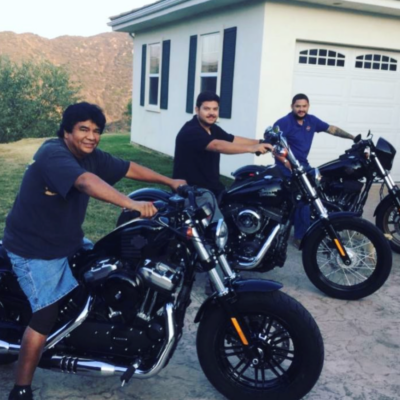 Steve and Ben Garcia with their father