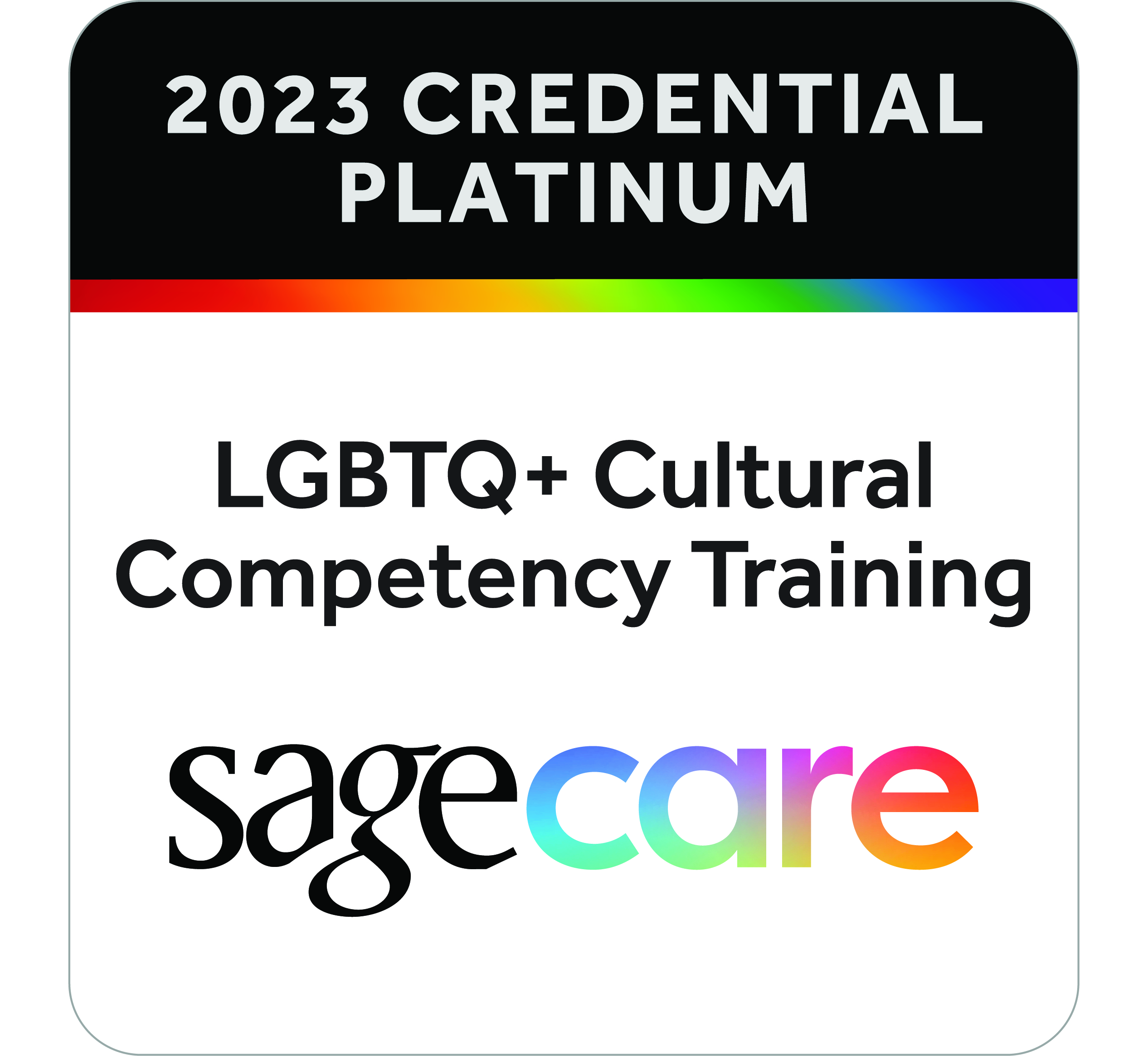 SAGE-CARE Platinum Credential 2023